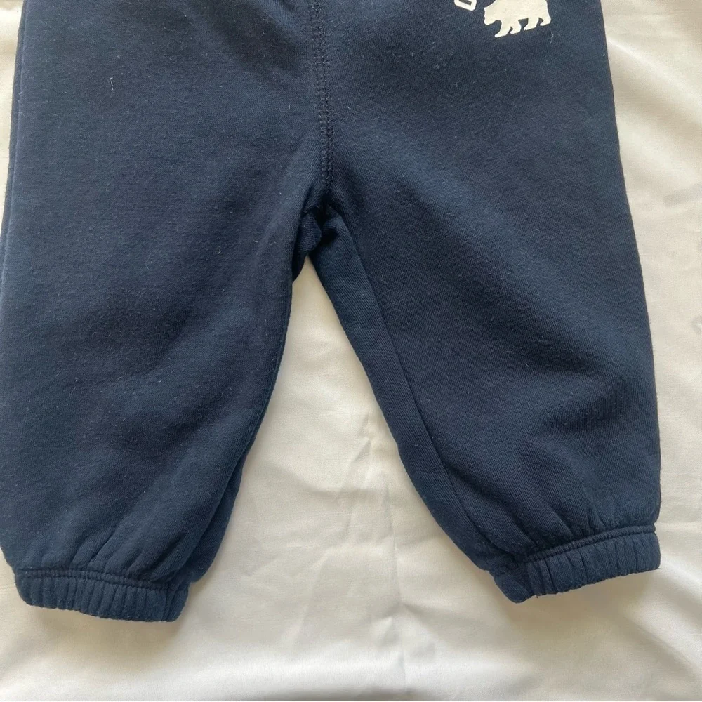 Old Navy Navy Blue Kids Jogger Logo Pants Size 6-12 Months